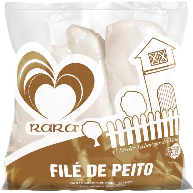 Filé de Peito de Frango Rara Cong Preço por quilo no pacote