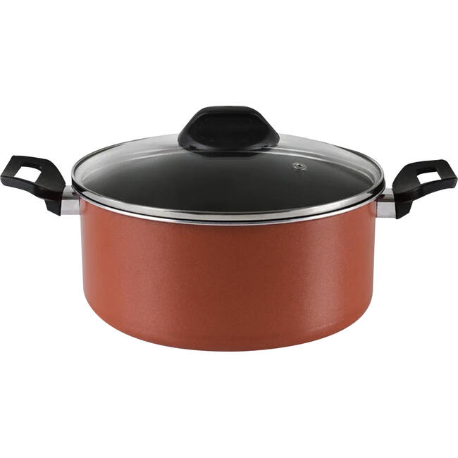 Caçarola com Tampa Brinox 20 Garlic Vermelha un
