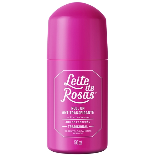 Desodorante Rollon Tradicional Leite De Rosas 50ml