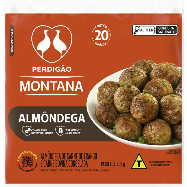 Almôndega PERDIGÃO Montana Congelado 500g