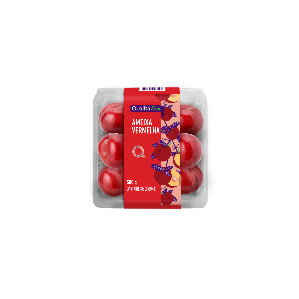Ameixa Rosada QUALITÁ Bandeja 500g