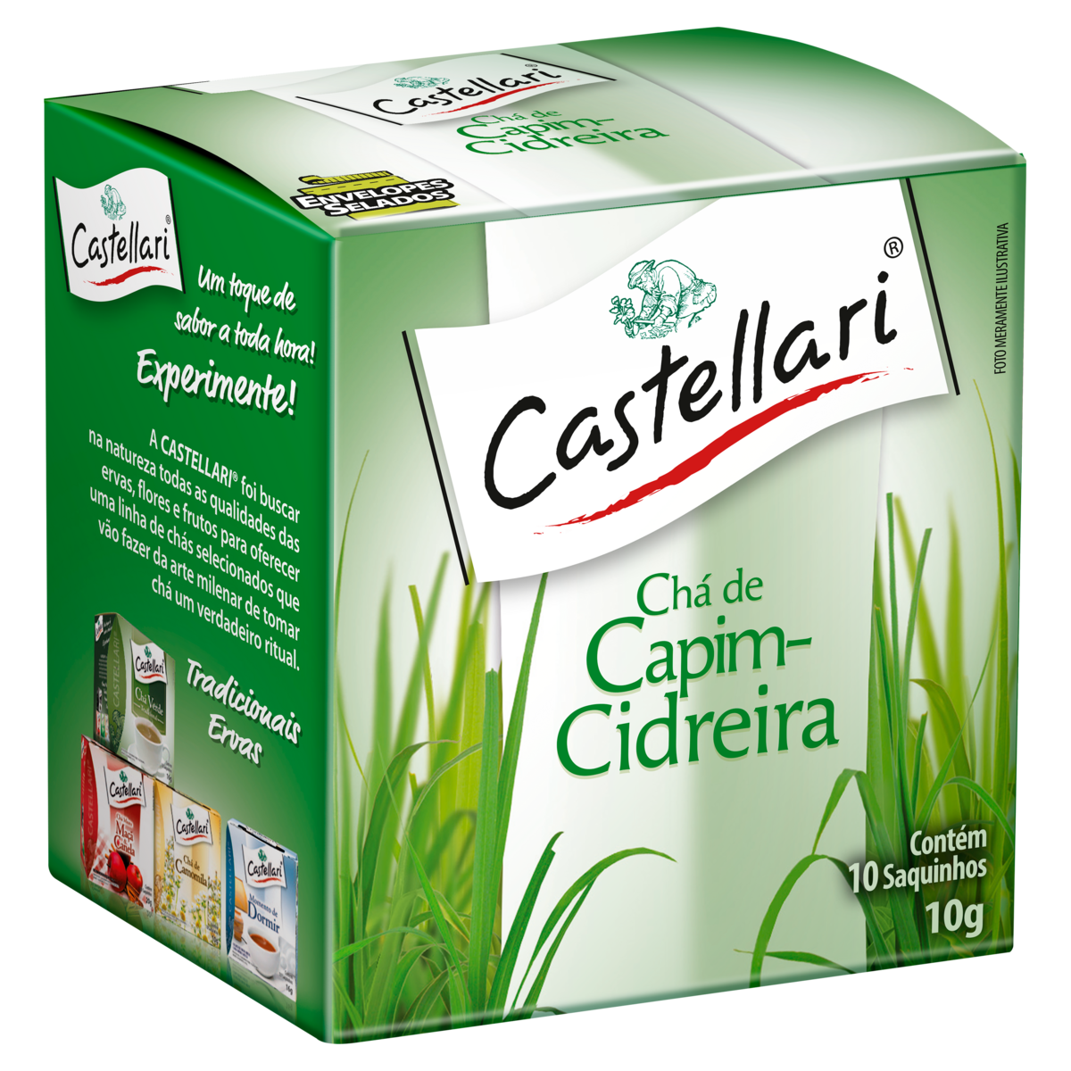 Chá Capim-Cidreira Castellari 10g 10 Unidades