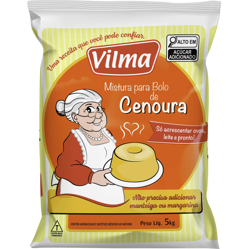 Mistura para Bolo Vilma Cenoura 5kg