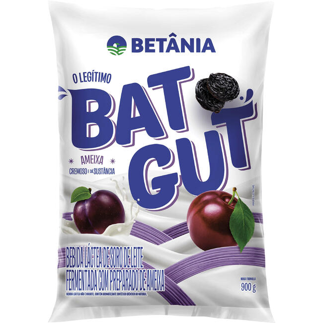 Bebida Láctea Betânia Bat Gut Ameixa 900g
