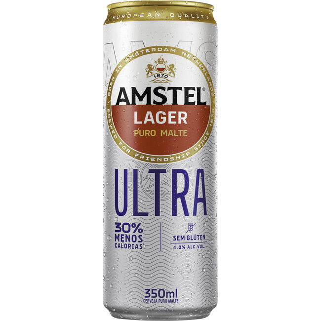 Cerveja Amstel Ultra Sem Glúten 350ml