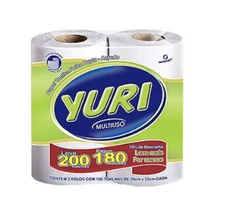 Toalha Papel Yuri Fit 200 Folhas