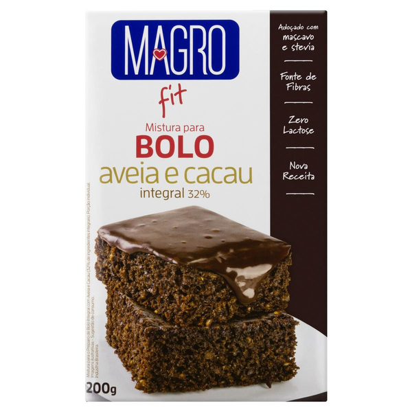 Mistura para Bolo Magro 200g - Integral - Cacau