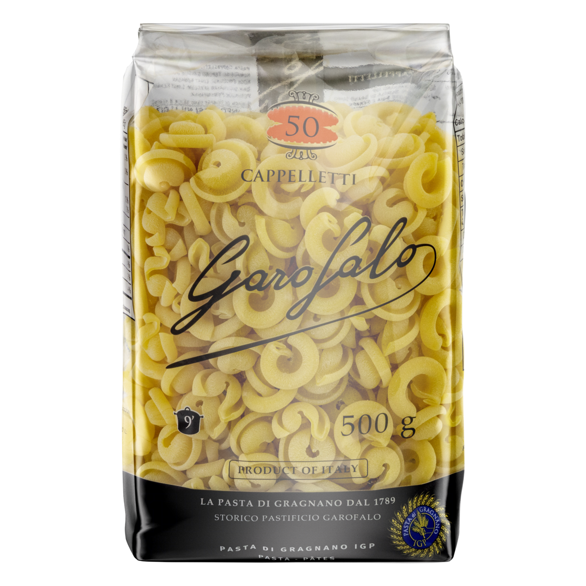 Macarrão de Sêmola de Trigo Durum Cappelletti 50 Garofalo Pacote 500g
