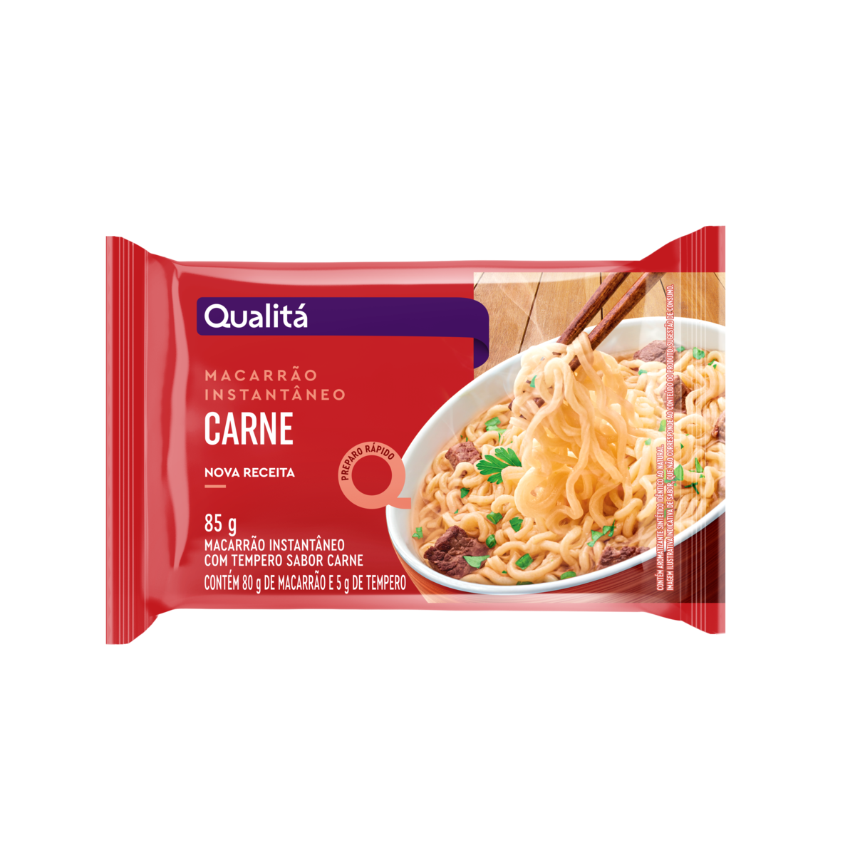 Macarrão Instantâneo QUALITÁ Sabor Carne 85g
