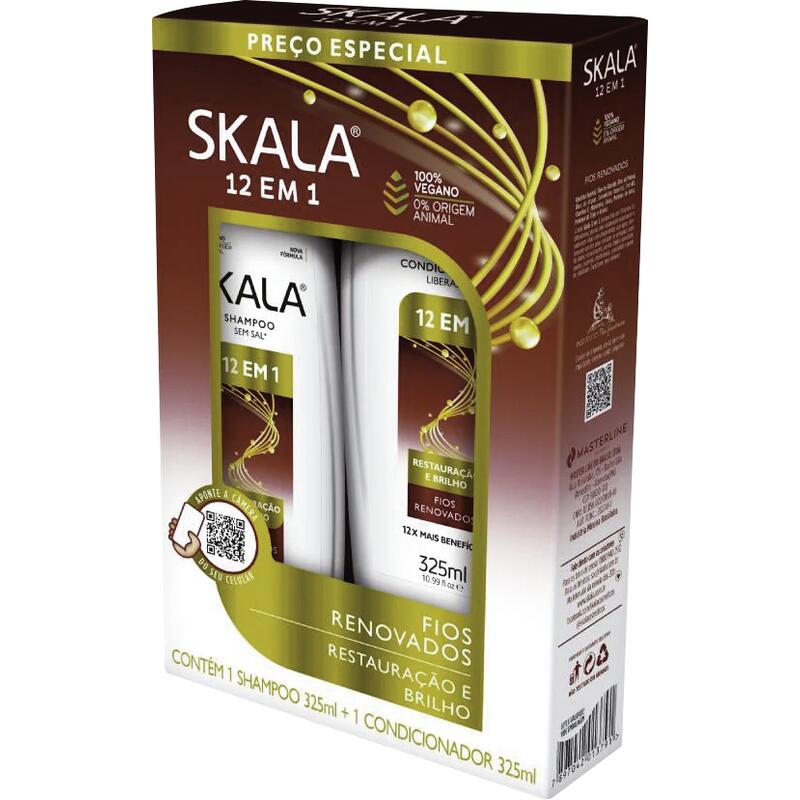 Kit Skala Shampoo + Condicionador 12 em 1