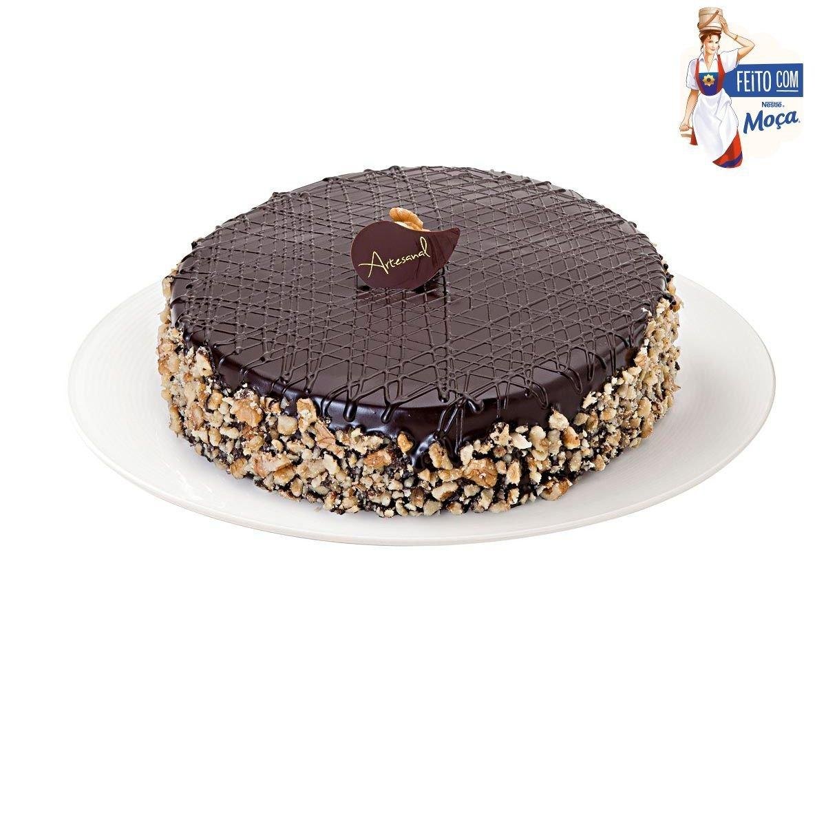 Bolo de Chocolate com Nozes Fabricação Própria 1,1kg