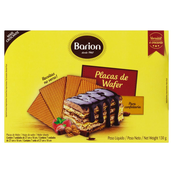 Placas de Wafer Barion 130g