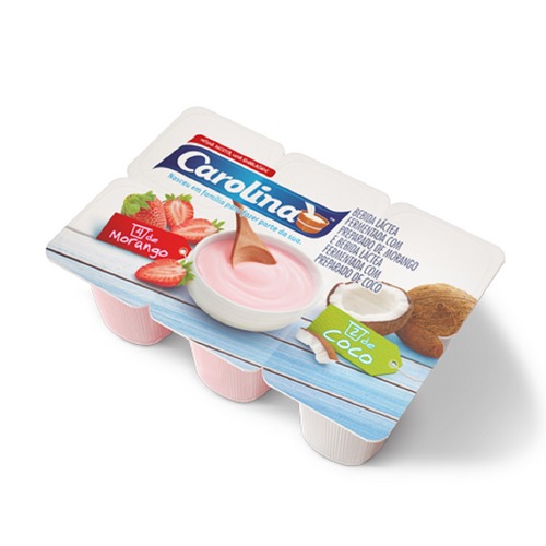 Bebida Lactea Morango E Coco Carolina 510g
