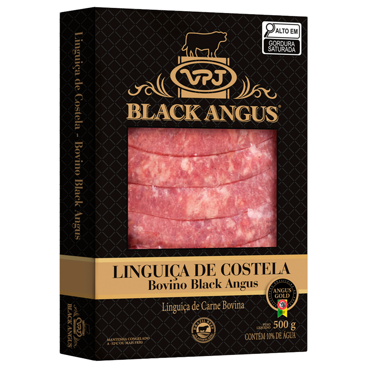 Linguiça VPJ Costela Bovina Angus Congelada 500g