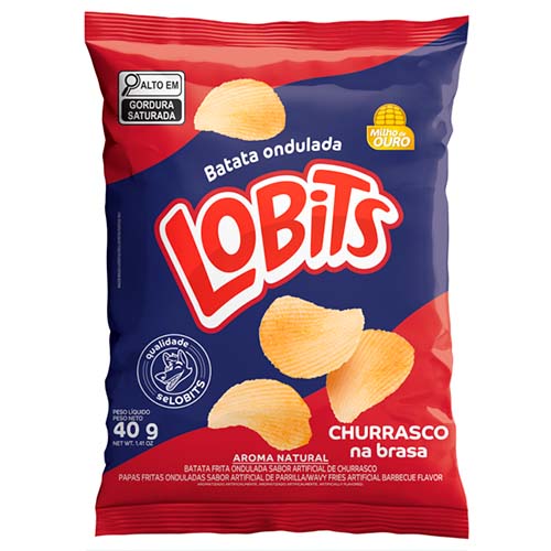 Batata Ondulada Churrasco Lobits 40g
