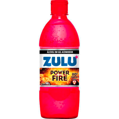 Álcool em Gel Zulu Acendedor - 80ºINPM 500g