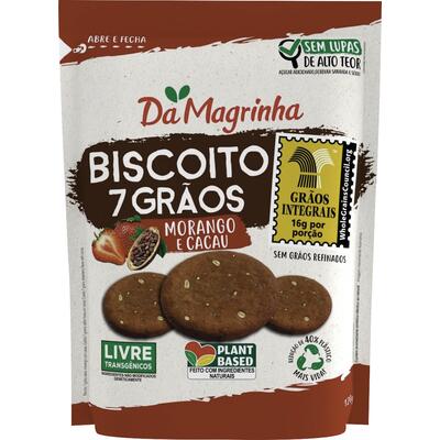 Biscoito Damagrinha Morango e Cacau 120g