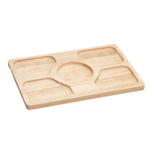 Petisqueira Stolf Madeira Com 5 Divisórias 30x20cm