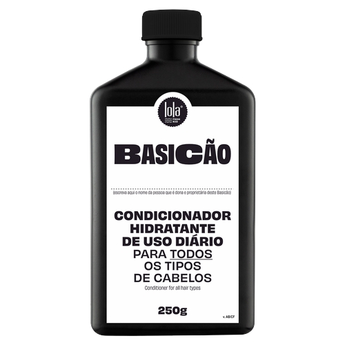 Condicionador Lola Cosmetics Hidratante Uso Diário Basicão Para Todo Os Tipos De Cabelo 250ml