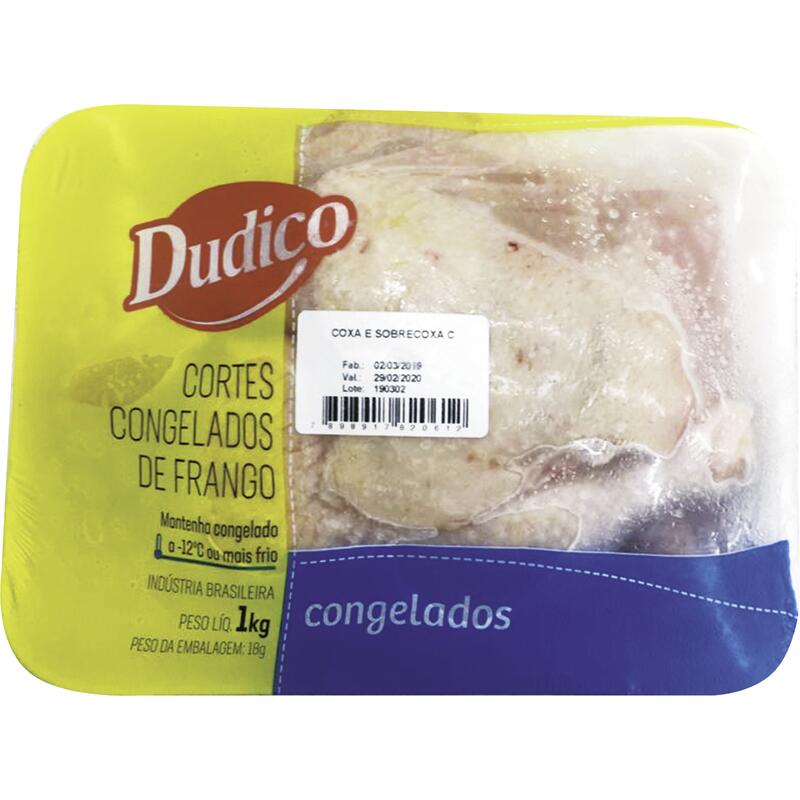 Coxa com Sobrecoxa de Frango Dudico Congelada 1kg