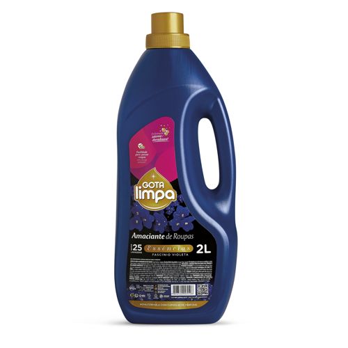Amaciante De Roupas Gota Limpa Essências Fascínio Violeta 2l