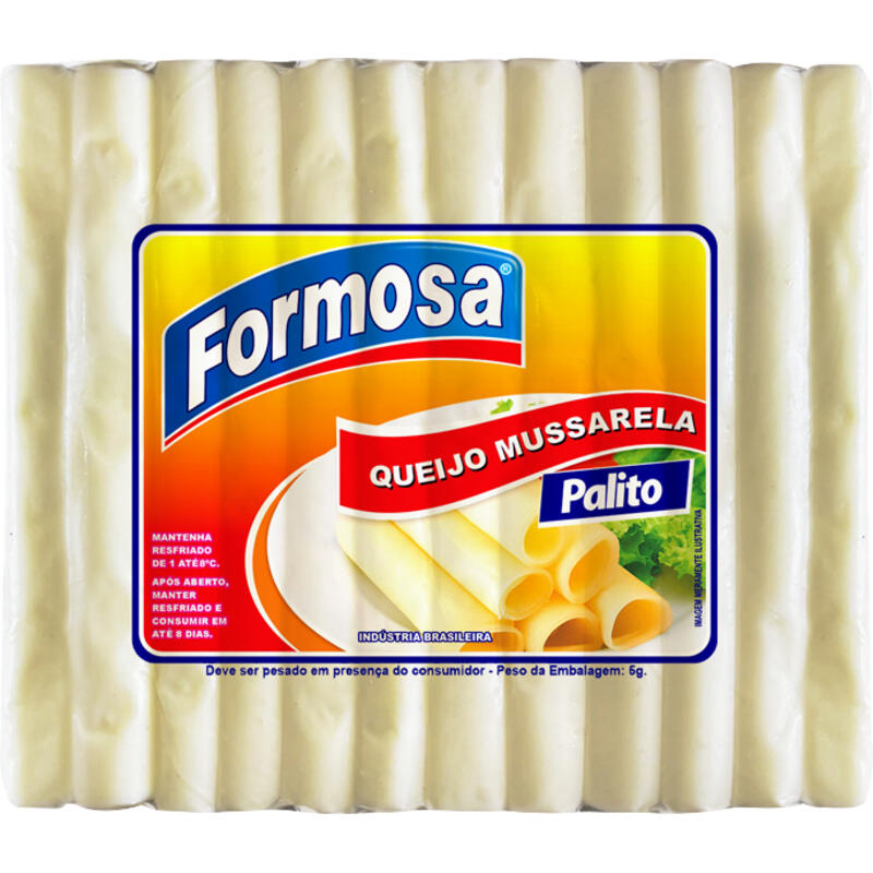 Queijo Mussarela Palito Formosa Preço por quilo no pacote