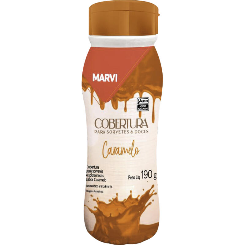Cobertura de Sorvete Marvi Caramelo 190g