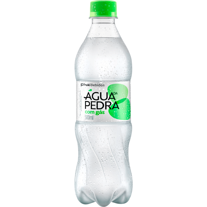Água Mineral Natural com Gás ÁGUA DA PEDRA Garrafa 500ml