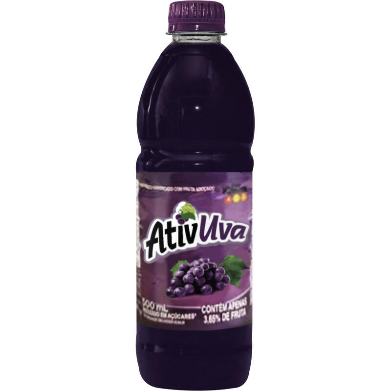 Refresco Líquido Ativ Uva 500ml