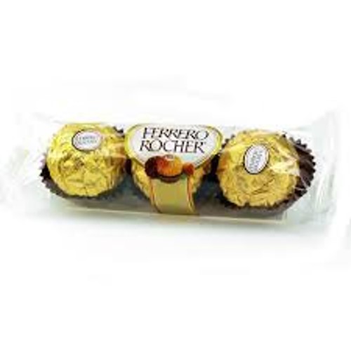 Bombom Ferrero Rocher 37,5g Com 3 Unidades