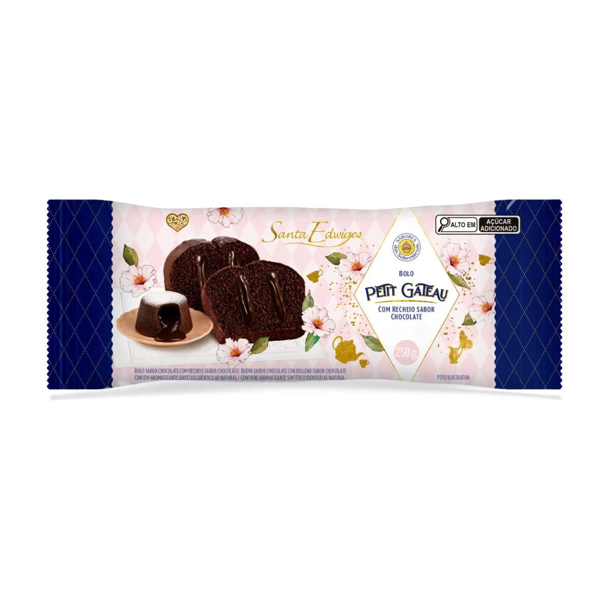 Bolo Sobremesa Petit Gateau Recheado Santa Edwiges 250g