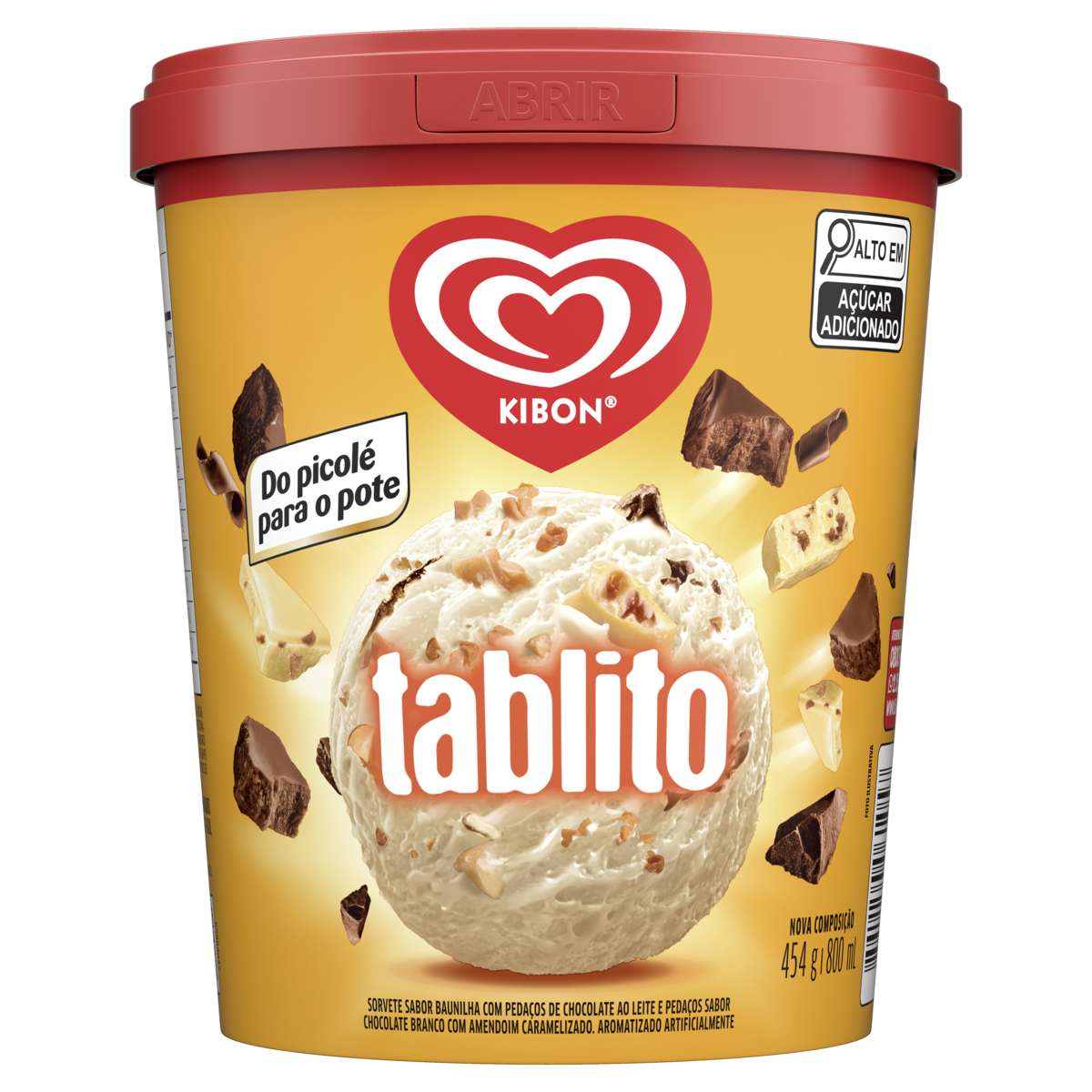 Sorvete KIBON Tablito 800ml