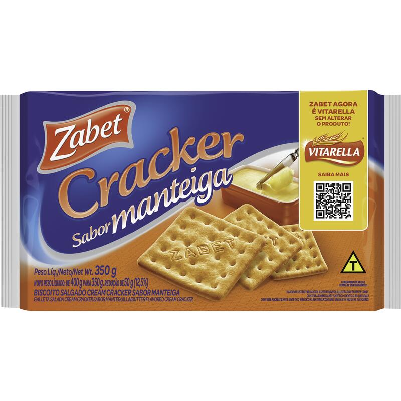 Biscoito Cracker Zabet Manteiga 350g