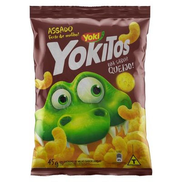 Salgadinho de Milho Sabor Lua Assado Queijo YOKITOS Pacote 45g