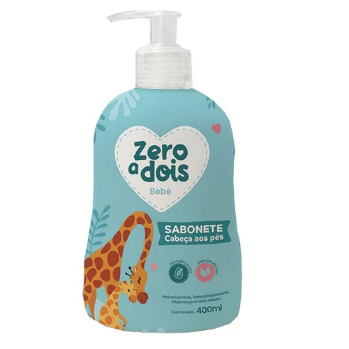 Sabonete Liquido Baby Zero A Dois 400ml