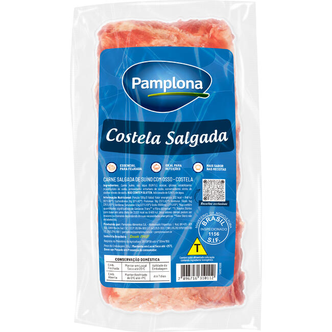 Costela Suína Pamplona Salgada Preço por quilo na peça