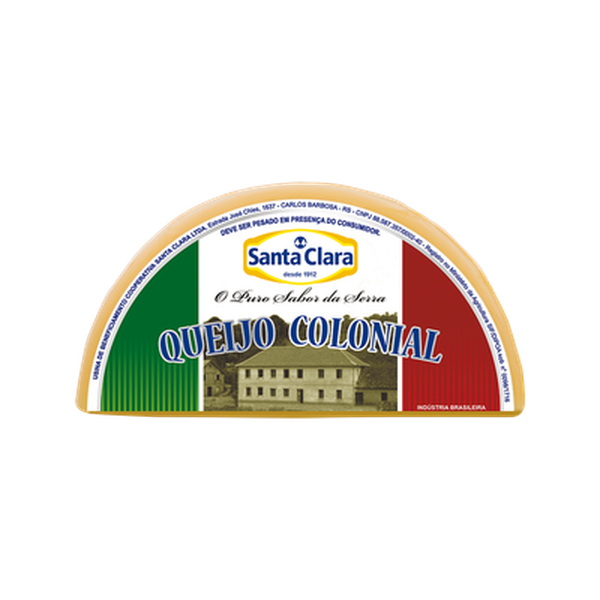 Queijo Santa Clara Colonial - Fracionado Kg