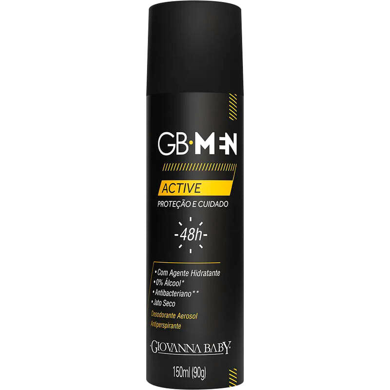 Desodorante Aerossol Giovanna Baby Active Men 150ml