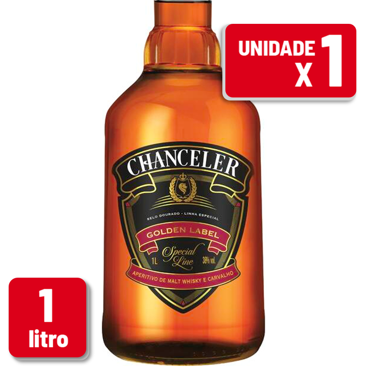 Whisky Chanceler Garrafa Vidro 1L