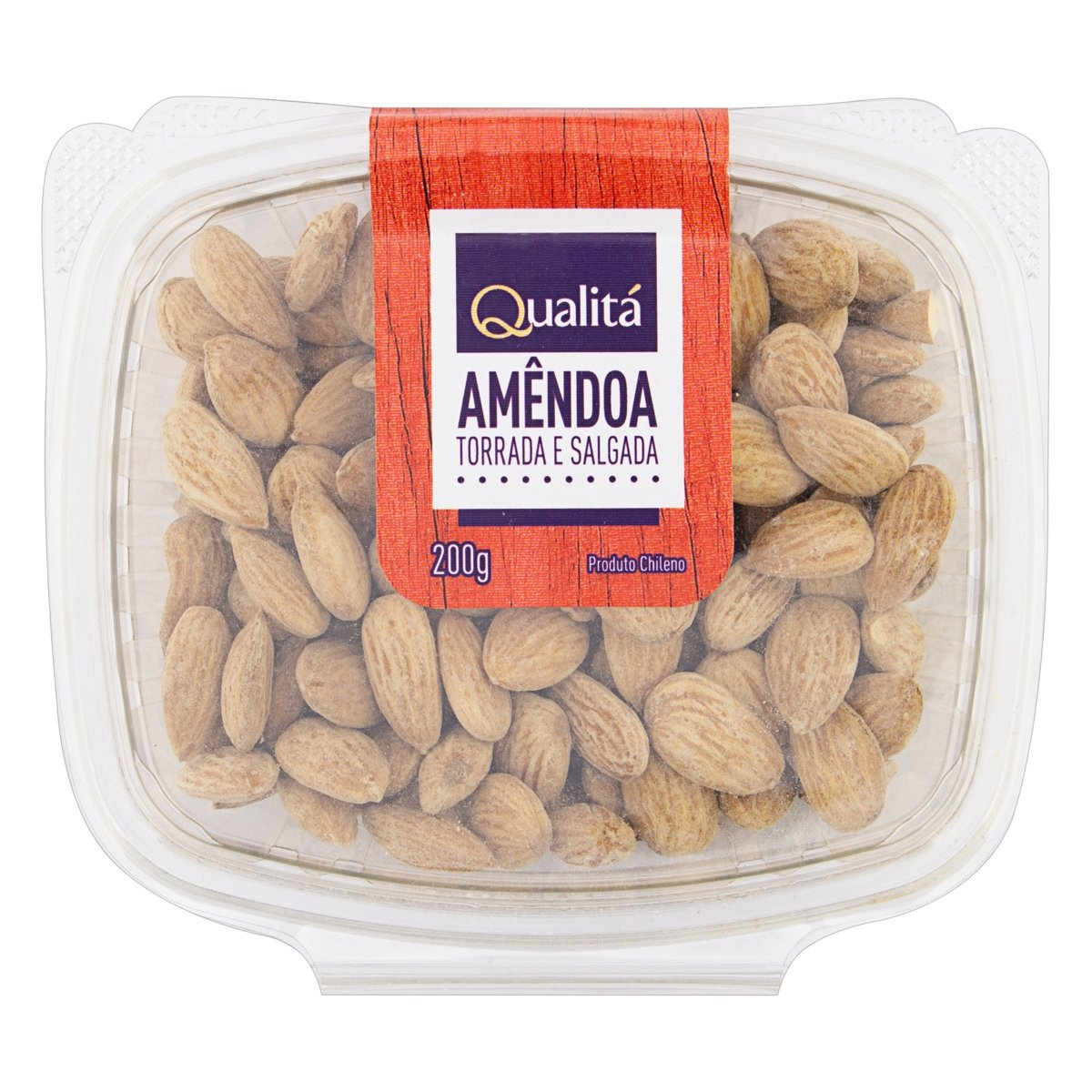 Amêndoa Torrada e Salgada Qualitá Pote 200g