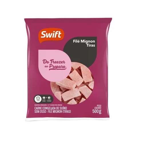 Tiras de Filé Mignon Suíno Swift 500g