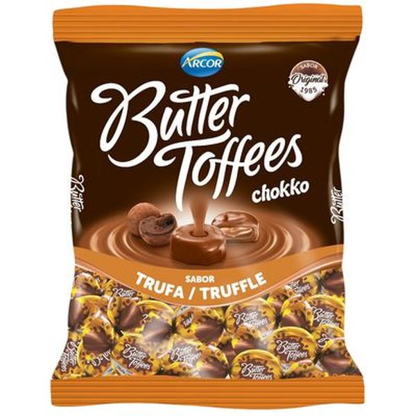 Bala Butter Toffees Arcor 100g - Chokko - Trufa