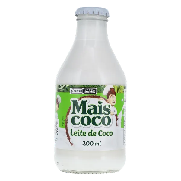 Leite de Coco Mais Coco 200ml - Garrafa