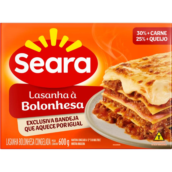 Lasanha bolonhesa Seara 600g