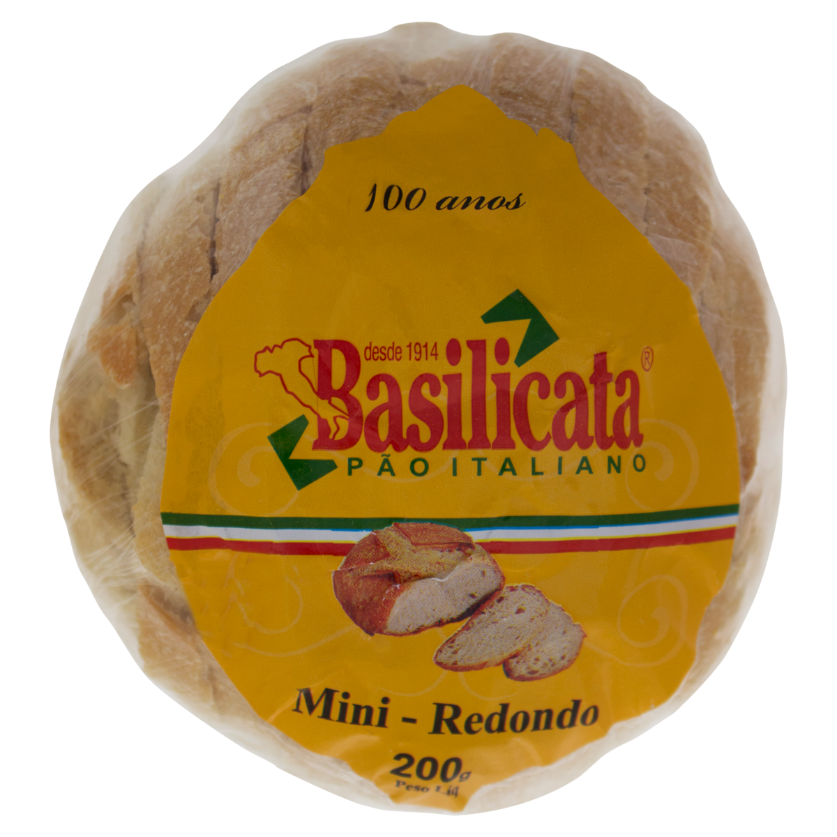 Minipão Italiano Redondo Basilicata Pacote 200g