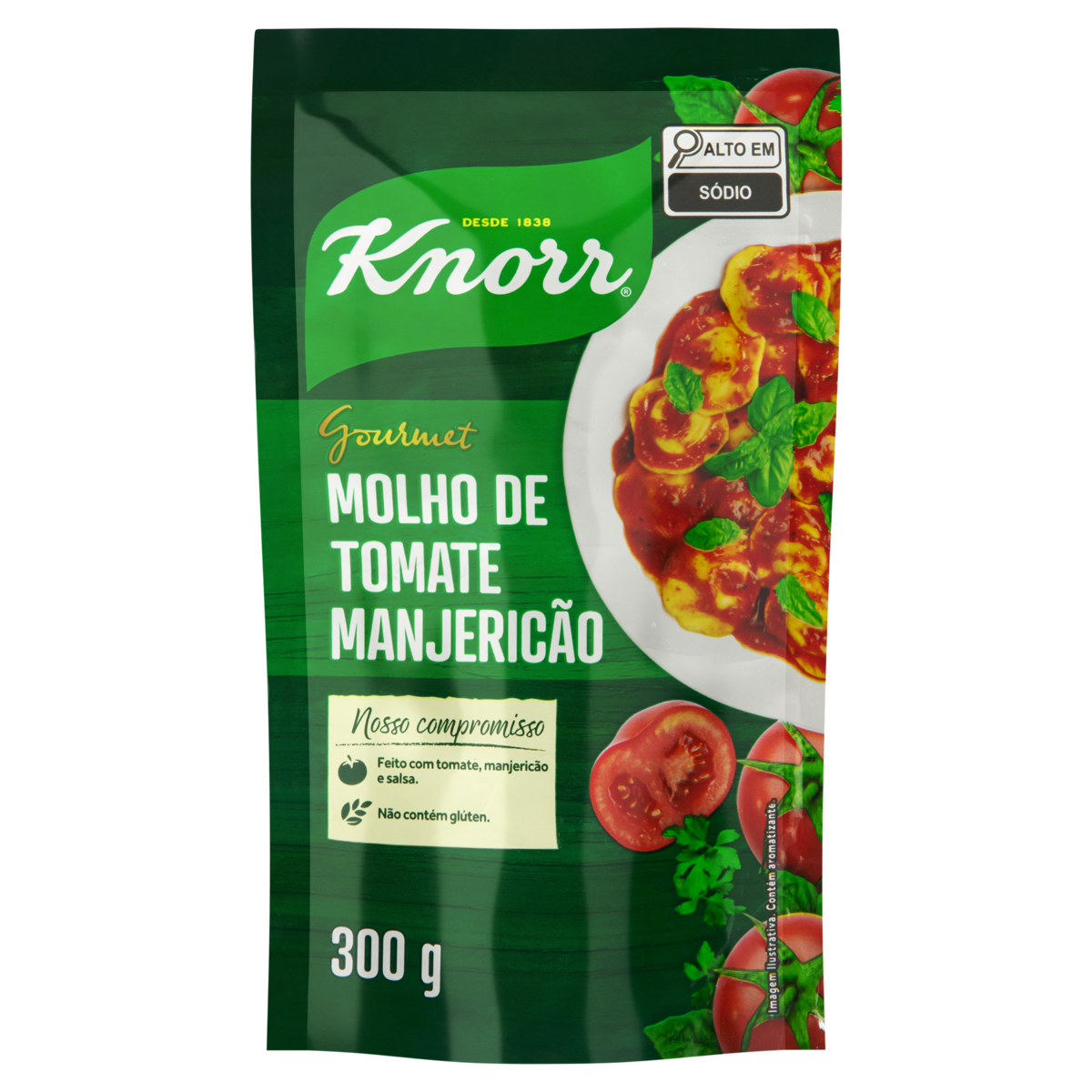Molho de Tomate Manjericão Knorr 300G