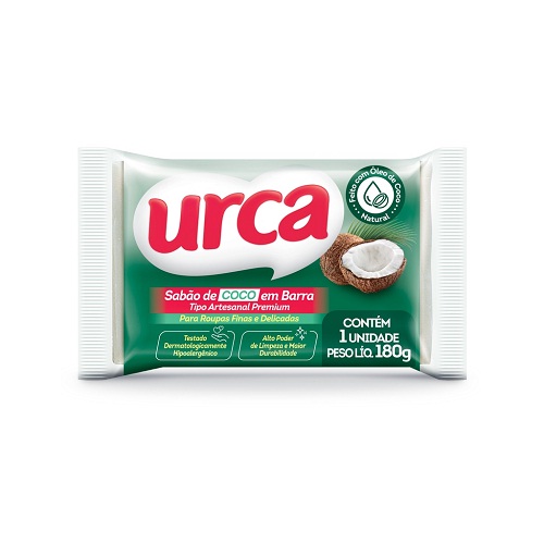 Sabão Barra URCA Coco 180g