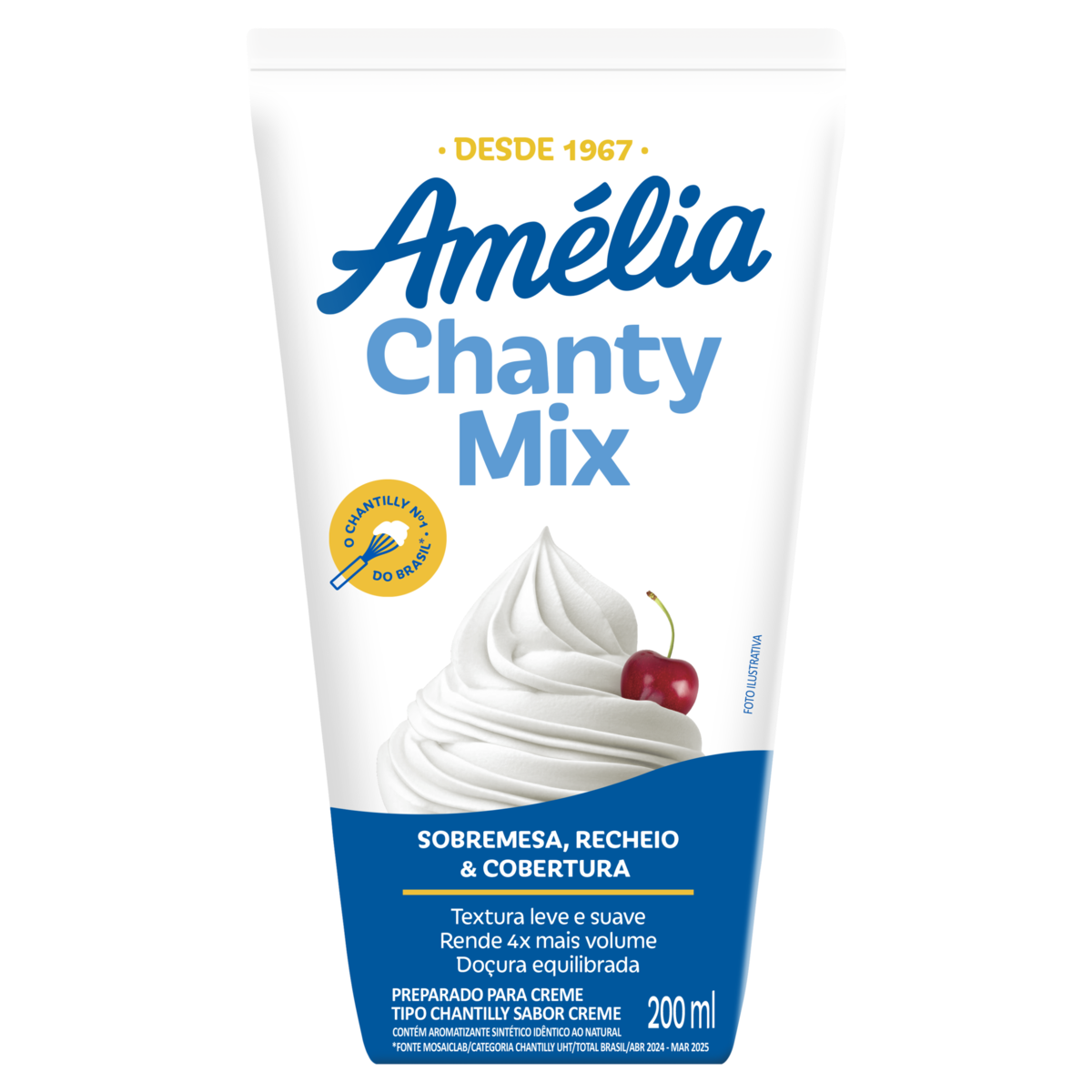 Chantilly Creme Amélia Chanty Mix 200ml