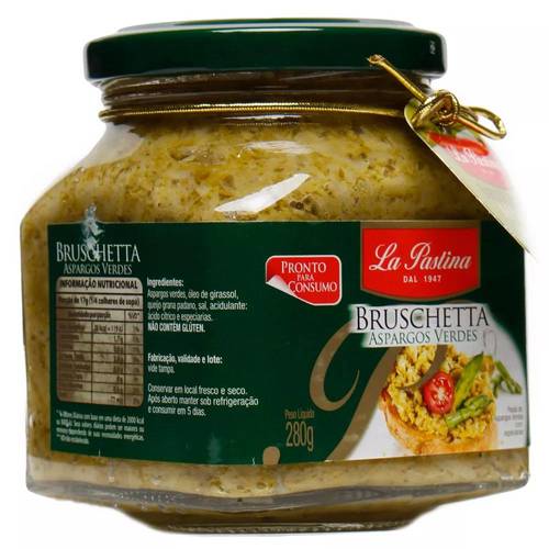 Antepasto Bruschetta Aspargo Verde La Pastina Vidro 280g