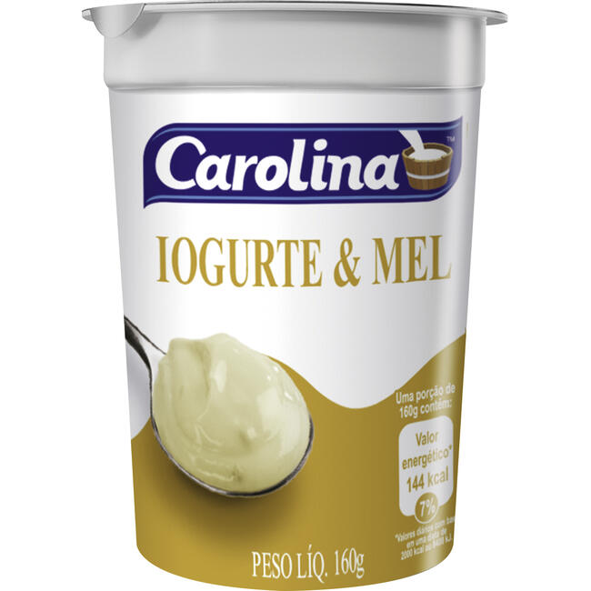 Iogurte Natural Carolina Mel 160g